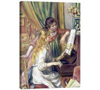 Jeunes filles au piano, 1892 Stampa su tela di Pierre-Auguste Renoir 30 x 40 cm Quadri Decorazione per pareti
