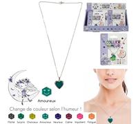 JEUX 2 MOMES Giochi 2 Bambini, EA100761, Collana dell'umore, Cambia Colore: Giallo, Rosso, Arancione, Rosa, Nero, Blu, Accessorio di Moda Divertente ed Originale per Bambini e Adolescenti