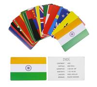 Jeux 2 mômes - Mappa educativa Paesi e bandiere, Gioco educativo per bambini e adulti, Apprendimento divertente, Geografia mondiale, Taglia unica, Multicolor