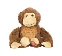 Jeux 2 MOMES - PE1047 - Peluche Gorilla Interattiva Che Rotola e Salta - Ideale per Bambini - Stimola l'Immaginazione e Il Divertimento - Taglia M - Colore Marrone
