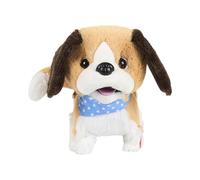 Jeux 2 MOMES - PE1048 - Peluche Interattiva Cane Che Rotola e Salta - Ideale per Bambini - in Poliestere - Funziona a Batterie - Marrone - Taglia Unica