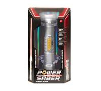 GOLIATH POWER SABER - Rossa - Spada Laser per Bambini e Adulti a Partire da 6 Anni - Estensibile e Retrattile - Giocattolo Laser Luminoso Realistico e Sicuro - 30 cm/Aperto 89 cm - Scatola Aperta