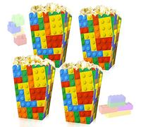 JeVenis 12pezzi piccole dimensioni building block scatole di popcorn building block rifornimenti del partito building block scatole di favore di partito building block festa di compleanno favori