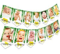 JeVenis Animali Della Giungla Primo Compleanno Decorazione Selvaggia una Decorazione Selvaggia uno Striscione Safari Animali Decorazione di Compleanno