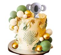 JeVenis decorazione per torta jungle koala decorazione per torta safari animals decor wild one two wild cake topper jungle safari animals party supplies
