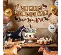 jeVenis decorazioni compleanno cavalli palloncini feste bambine fanciulli