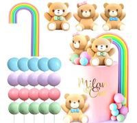 JeVenis Oh Baby Topper per Torta Arcobaleno Boho per Gender Reveal Decorazioni