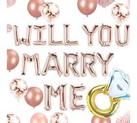 JeVenis oro rosa vuoi sposarmi palloncini sposami palloncini idee matrimonio proposta di matrimonio decorazioni decorazione