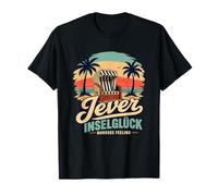 Jever Inselglück Nordsee Feeling Beach Graphic - Sedia a Righe Maglietta