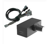 Jevina Regolatore di velocità PWM 4Pin PWM regolatore ventola PWM regolatore USB Type-C alimentazione fai da te opzione di raffreddamento ad acqua, facile da usare A