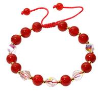 Jewboo Braccialetti da donna con pietre preziose e cristalli di agata sfaccettati e brillanti, regolabili, per festa della mamma, compleanno, anniversario, regalo per donne, Pietra, Agata