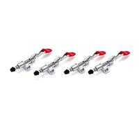 Jewecutger 4 Pezzi Capacità 45 Kg / 99 Libbre 16 Mm Corsa Stantuffo Antiscivolo Morsetto un Levetta Verticale -301A Attacco Rapido