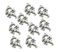 JEWEDECO 10 Pezzi Charm Pendente Stella in Lega Pecora e Capra, Accessori Unici per Bracciali e Collane, Stile Cosplay Lavorazione Raffinata, per Scrapbooking