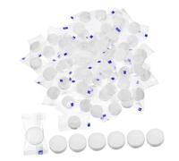 JEWEDECO 100 pezzi Asciugamani Mini Compressi Monouso in Cotone Compatto Salviette Compresse Rinfrescanti per Viaggio Sport Casa e Uso Esterno Resistenti e Facili da Trasportare