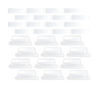 JEWEDECO 100pezzi Schede Trasparenti per Cartelle Sospese con Inserti Cartelline Portadocumenti in Pvc Riutilizzabili per Organizzazione Documenti Faldoni Leggeri e Compatti