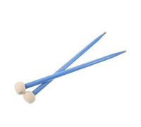 JEWEDECO 1paio Bacchette Per Batteria Acero Con Teste Feltro Bacchette Doppio Lato Per Timpani e Batteria Accessori Per Percussioni Colore Blu Per Musicisti e Principianti