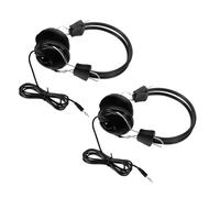 JEWEDECO 2 Pezzi Auricolari Cablati Stereo per Metal Detector con Jack Nero