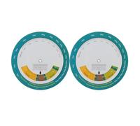JEWEDECO 2 Pezzi Bmi Body Index Wheel, Ruota di Calcolo Bmi a Parete in Plastica, Misuratore Altezza e Peso per Monitoraggio Salute, Casa e Strutture Mediche