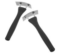 JEWEDECO 2 Pezzi Coltello per Raschiare Corteccia degli Alberi da Frutto, Leggero e Comodo Manico Ergonomico, Lama in Plastica e Metallo Nero, per Gestione Frutteti e Riparazioni Corteccia