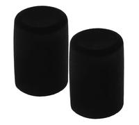 JEWEDECO 2 Pezzi Filtro Antivento in Schiuma per Microfono da Studio, Copertura Protettiva Antispruzzo Nera Compatibile con Fifine K688, Paravento Anti-pop per Registrazione, Podcast e