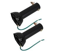 JEWEDECO 2 Pezzi Prolunga per Asta Ventilatore a Soffitto in Metallo Nero con Attacco a Sfera Φ26.5mm per Adattamento Spazio e Ottimizzazione Circolazione Aria in Living Rooms con Atmosfera