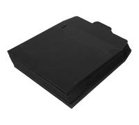 JEWEDECO 20 Pezzi Bustine in Carta Kraft Nere per CD e Dvd Chiusura Facile e Protezione Contro la Caduta, per Conservare e Spedire Dischi in Modo Elegante