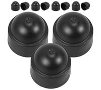 JEWEDECO 20 Pezzi Tappi a Cupola per Dadi M8 X 13 X 15 in Plastica Nera, Copribulloni Isolanti Protettivi per Viti Esagonali, Cappucci di Protezione per Applicazioni Industriali