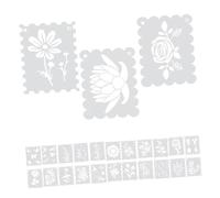 JEWEDECO 25pezzi Stencil Decorativi per Pittura Modelli Delicati per Progetti su Muri e Tessuti Include Motivi di Animali Piante e Lettere Strumenti Creativi per Adulti