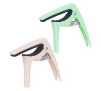 JEWEDECO 2pezzi Capotasto Per Chitarra Ed Elettrica Capo Accessorio Portatile Per Musicisti Per Folk e Country Music