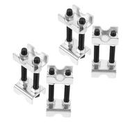 JEWEDECO 4 Pezzi Compressore Strumento Compatto Molla Regolabile Bidirezionale Mini Quadrato con Molla a Spirale e Smontaggio Sicuro per Sospensioni per Ammortizzatori