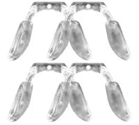 JEWEDECO 4 pezzi Naselli Occhiali Trasparenti in Antiscivolo Morbidi e Anallergici per Montature Piatte e Occhiali da Sole Cuscinetti Naso Comfort per Adulti