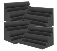 JEWEDECO 4 Pezzi Pannelli Acustici in Spugna per Controllo Acustico e Assorbimento Sonoro, Trappola Bass Angolare per Studio Musicale e Home Theater