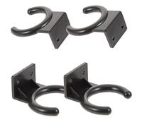 JEWEDECO 4pezzi Supporto Per Microfono Da Parete Gancio Per Microfono Wireless Materiale Plastico Design Compatto Per in Studio Domestico e Ktv