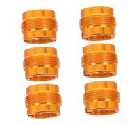 JEWEDECO 6 Pezzi Adattatore Vite Supporto Microfono in Rame Filettatura Precisa per Clip e Statore Microfono Connessione Robusta per Registrazioni e Interviste