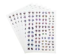 JEWEDECO 6 Pezzi Adesivi Occhi Anime Colorati Auto Adesivi per Progetti Fai da Te Decorazioni per e Creativo per Realizzare Figure Uniche e Vividamente Colorate