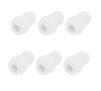JEWEDECO 6 Pezzi Tappi Vestibilità e Stetoscopio in per Auricolari Silicone Bianco Riutilizzabili Aderente Procedure Cliniche e Diagnostica