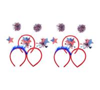 JEWEDECO 6pezzi Fasce Patriottiche Per Luglio Di Cerchietti Decorativi Per Celebrazioni Indipendenza Americana Con Elementi Festivi Stile Nazionale