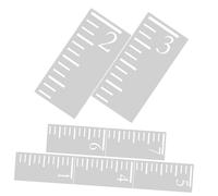 JEWEDECO 7pezzi Per Stencil Riutilizzabili Per Misurare Ruler Segni Chiari Per Monitorare La Dei
