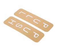 JEWEDECO Adesivo Porta Push Pull in Pvc Oro Protezione Privacy e Facile da Pulire, Decalcomania Elegante per Porte Scorrevoli e Vetro