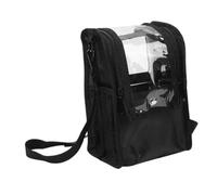 JEWEDECO Borsa Tracolla Professionale per Makeup Artist Trasparente Organizer Cosmetico da Viaggio con Zip Grande Capacità per Attrezzi Trucco e Accessori Estetici