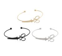JEWEDECO Braccialetti Rigidi Dell'amicizia 3 Pezzi per Donna e Ragazza Adolescente, Design Creativo e Leggero, Regalo Moda per Natale e Festa, Accessori Comodi e Delicati sulla Pelle