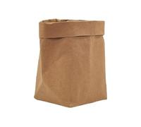 JEWEDECO Contenitore in Carta Kraft Lavabile Resistente allo Strappo per Fiori e Piante, Borsa Decorativa Riutilizzabile Marrone per Stoccaggio e Coprivasi da Interno