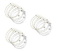 JEWEDECO Corde Da 21 Pezzi le corde strumento musicale accessori per violoncello accessori per basso lira chitarra elettrica accessori per strumenti Parti dello strumento acciaio Golden