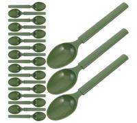 JEWEDECO Cucchiai in Silicone Morbido per Prigione 30 Pezzi, Ergonomici e Multiuso Bordo Arrotondato, per Mensa Carceraria Sicura
