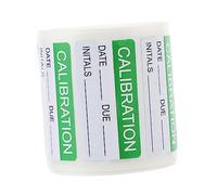 JEWEDECO Etichette Di Calibrazione Autoadesive Scrivibili 300 Pezzi Rotolo Adesivo Di Controllo Qualità Permanente Per Gestione Magazzino Produzione Pallet