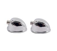 JEWEDECO Ganci per Rullante a Estremità Kit 2 Pezzi Orecchio per Batteria in Argento Accessori Resistenti per Set Batteria