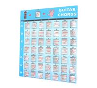 JEWEDECO Guitar Chord Practice Chart Per Principianti e Facile Poster Per Chitarra Auto-adesivo Per Insegnanti e Studenti