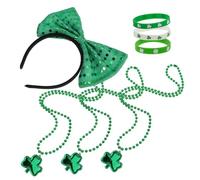 JEWEDECO Kit Di Accessori Per Il Di San Patrizio Set Di Cerchietto Collana E Orecchini Per La Festa Della Sfilata Femminile
