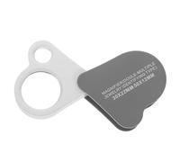 JEWEDECO Lente d Ingrandimento Pieghevole per Gioielliere 30x e 50x Doppia Lente in ABS e Acrilico, Leggera e Portatile per Esposizioni d Arte e Ispezione di Gemme
