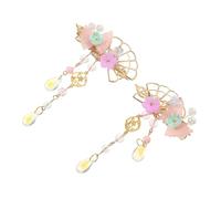 JEWEDECO Mollette per Chioma in Lega Leggere e Comode da Indossare, per Vacanze Estive e Occasioni come Engagement e Wedding, 1 Paio di Fermagli Eleganti